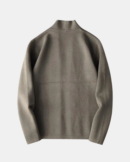Men's Collarless Button Overshirt | Long Sleeve