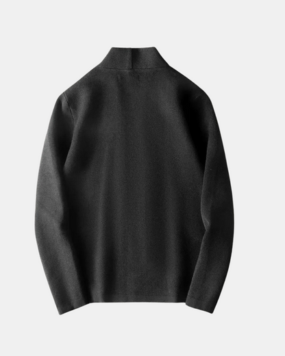 Men's Collarless Button Overshirt | Long Sleeve