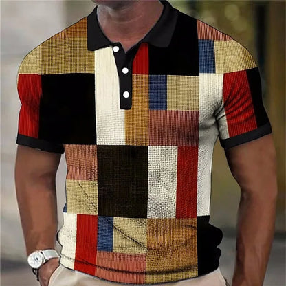 Men's Colour Block Polo | Short Sleeve