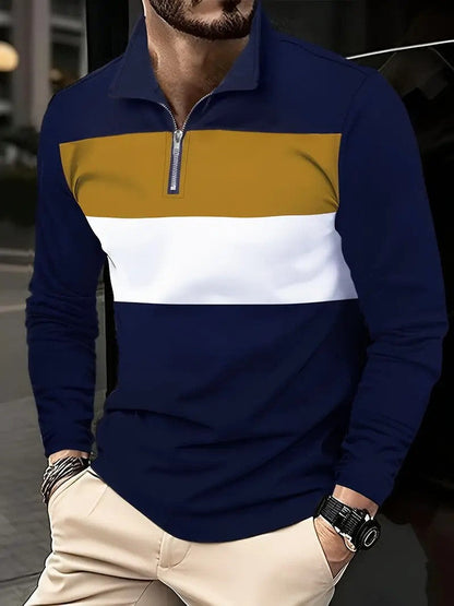 Men's Collar Polo Shirt | Long-Sleeve