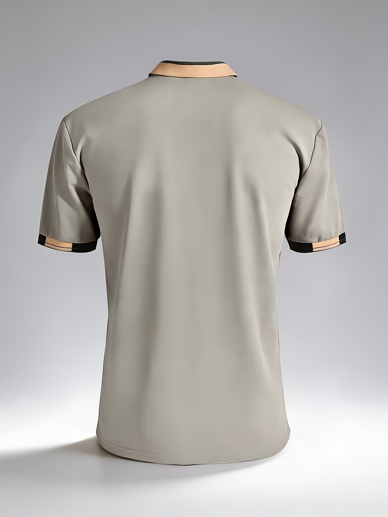 Men's Striped Collar Polo Shirt