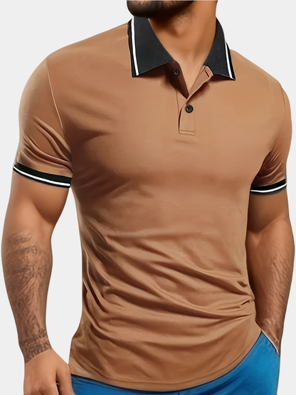 Men's Contrast Collar Polo Shirt | Tipped