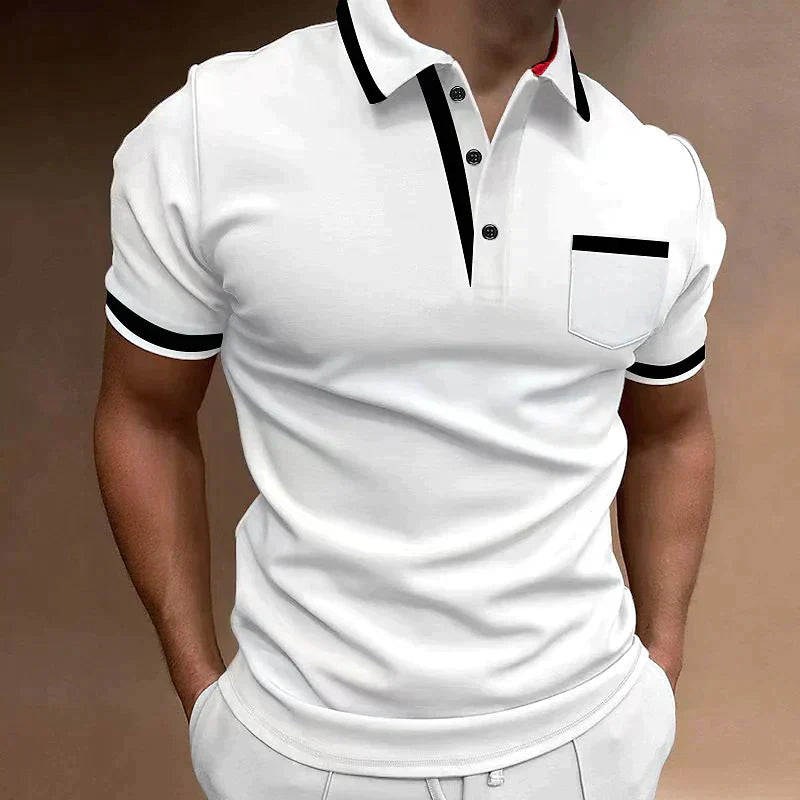 Men's Contrast Tipped Polo | Short Sleeve