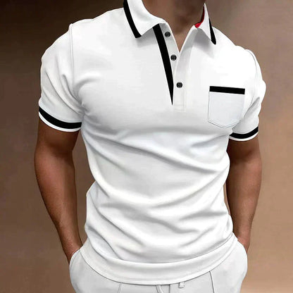 Men's Contrast Tipped Polo | Short Sleeve