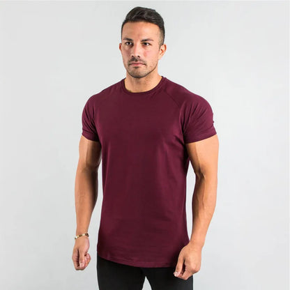 Men's Crew Neck Slim-Fit T-Shirt | Curved Hem