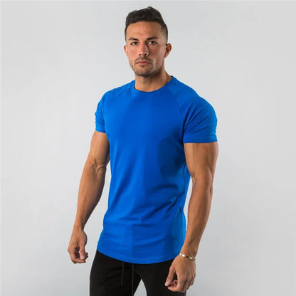 Men's Crew Neck Slim-Fit T-Shirt | Curved Hem