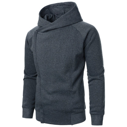 Men's Asymmetric Zip Hoodie | Hooded