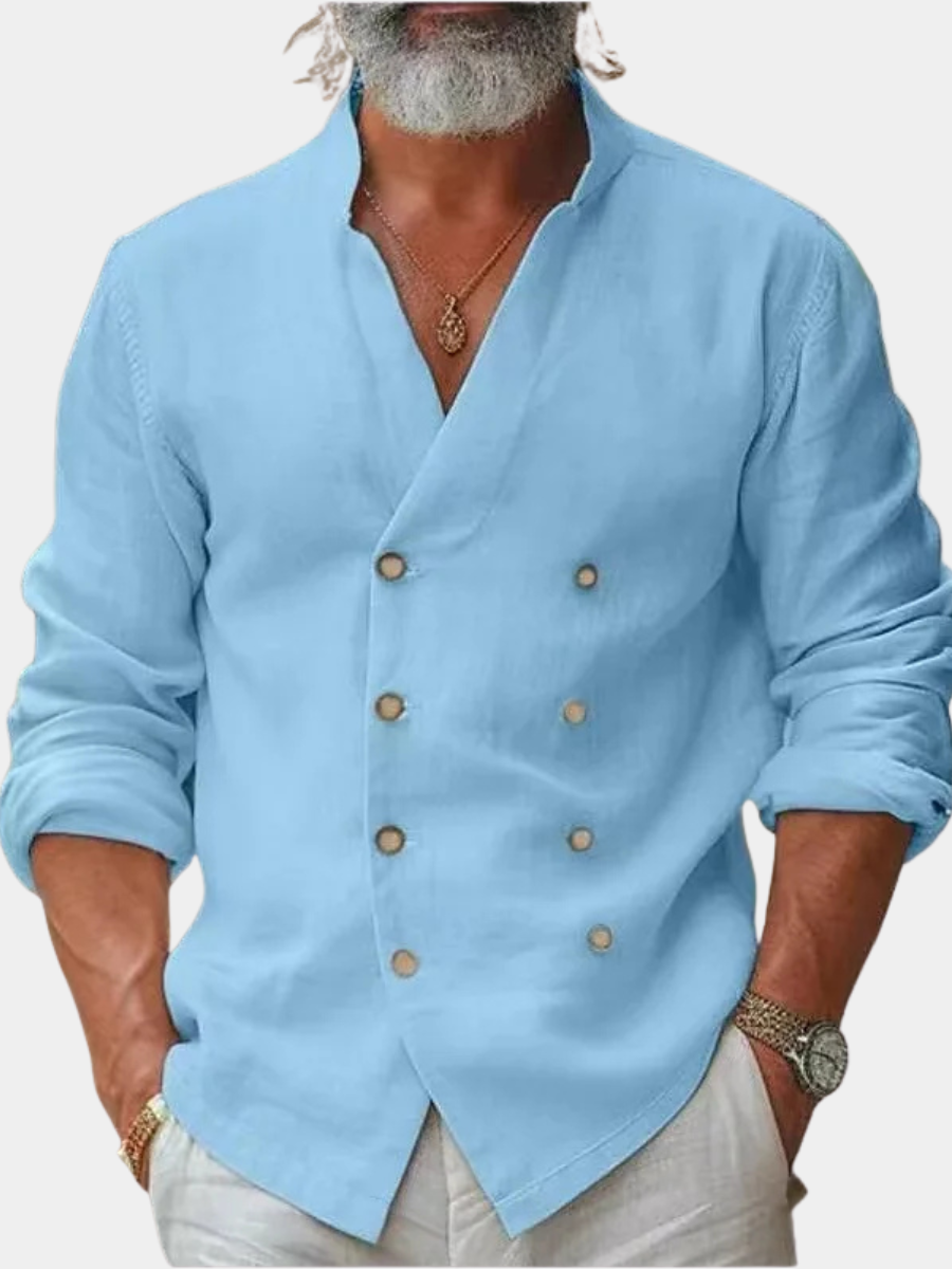 Men's Long Sleeve Shirt | Double Breasted