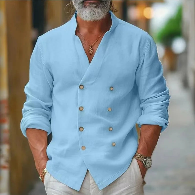 Men's Long Sleeve Shirt | Double Breasted