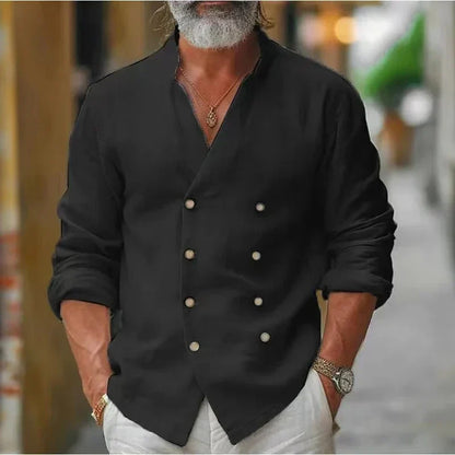 Men's Long Sleeve Shirt | Double Breasted