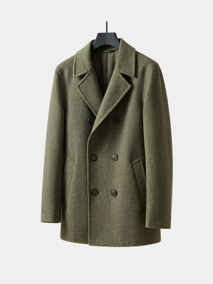 Men's Bomber Pea Coat | Notch Lapel