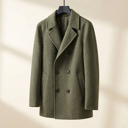 Men's Bomber Pea Coat | Notch Lapel