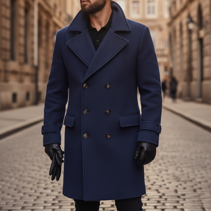 Men's Pea Coat | Notch Lapel
