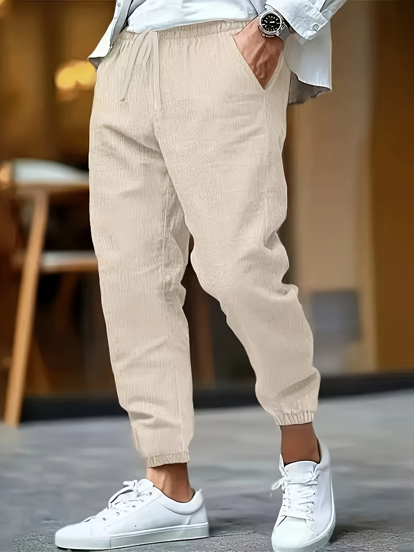 Men's Chino Trousers | Drawstring Waist