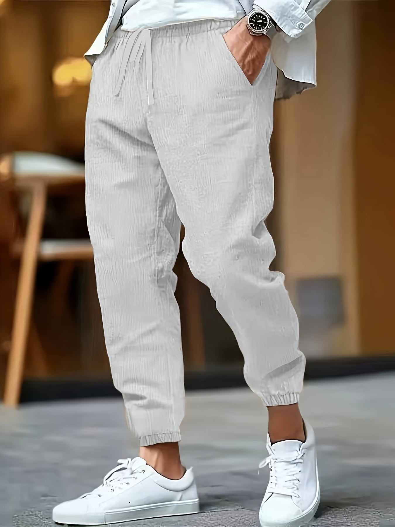 Men's Chino Trousers | Drawstring Waist