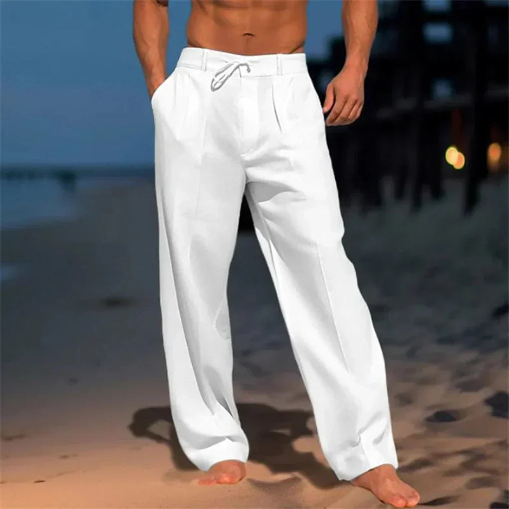 Men's Chino Trousers | Pleated Front