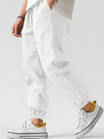 Men's Cargo Chino Trousers | Drawstring Waist