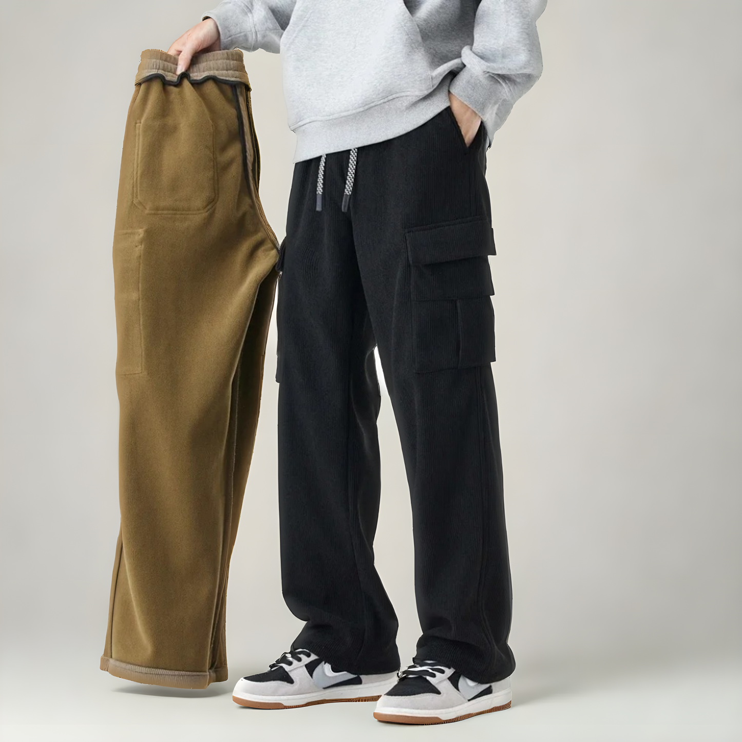 Men's Cargo Trousers | Drawstring Waist