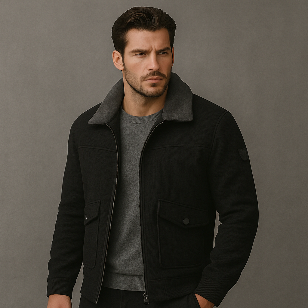 Men's Collar Bomber | Zip Up