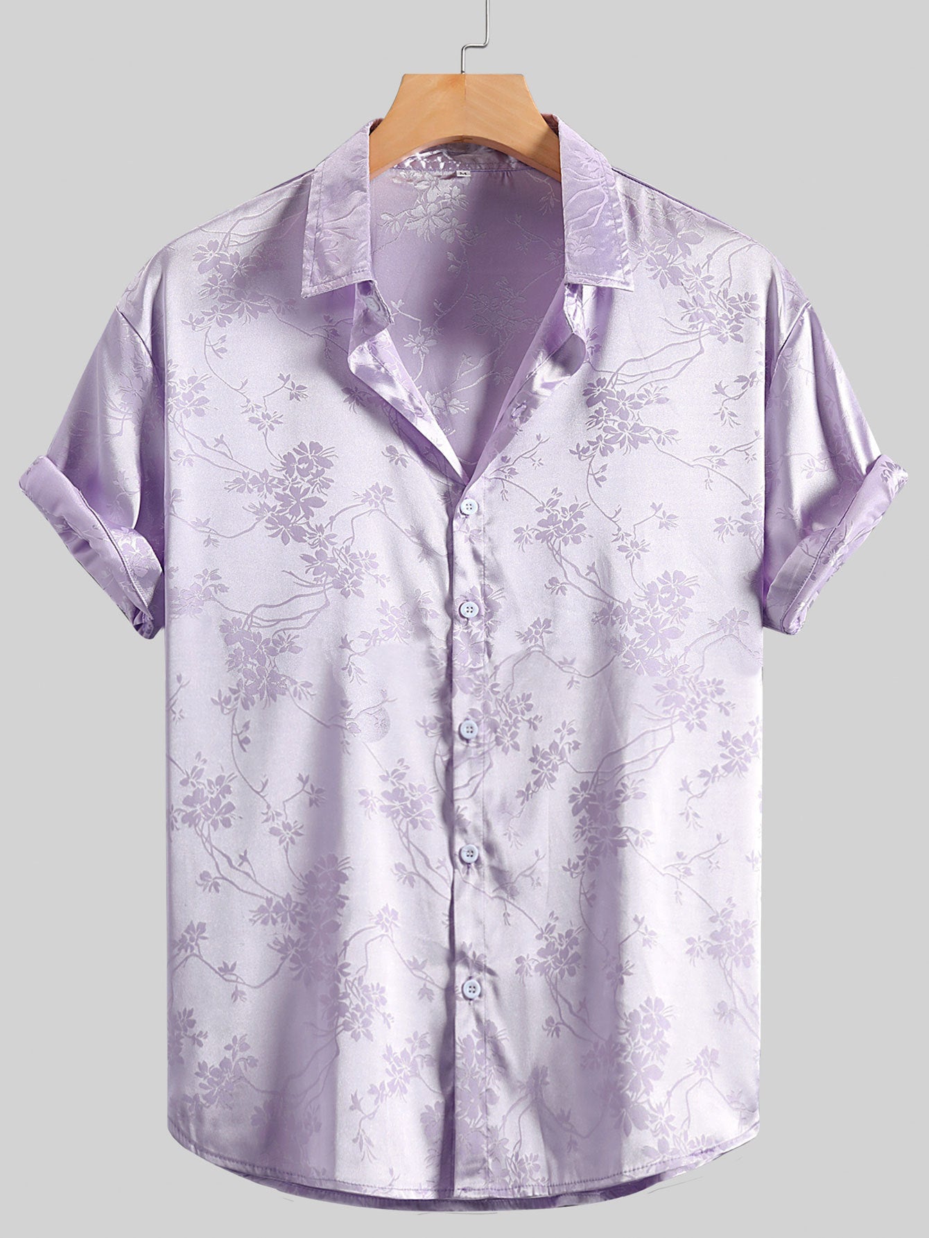 Men's Floral Short Sleeve Shirt | Cuban Collar