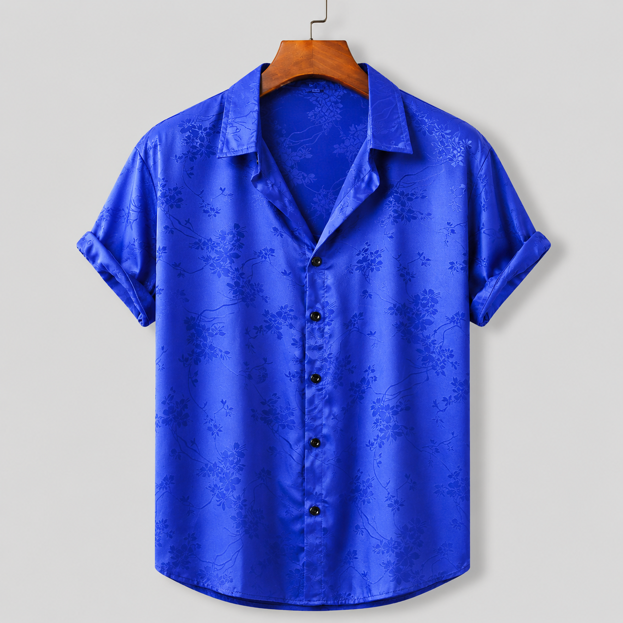 Men's Floral Short Sleeve Shirt | Cuban Collar