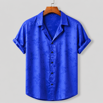 Men's Floral Short Sleeve Shirt | Cuban Collar