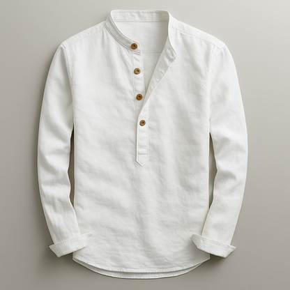 Men's Denim Long Sleeve Shirt | Button