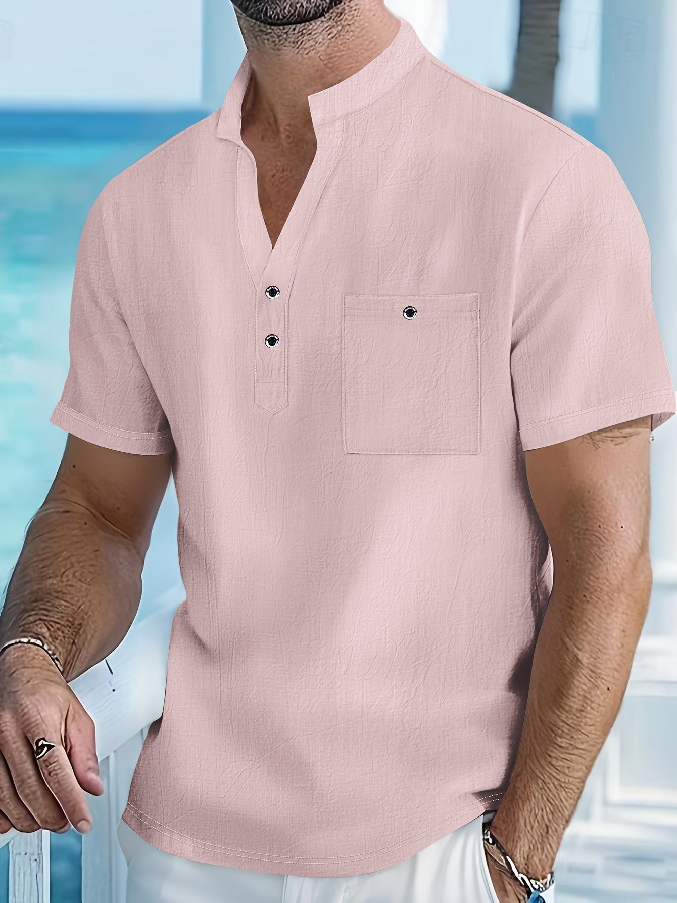 Men's Designer Shirt | Half Button