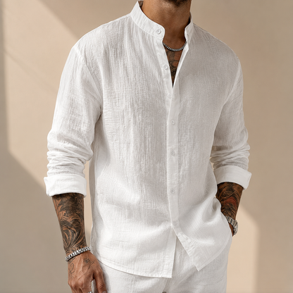 Men's Long Sleeve Shirt | Button