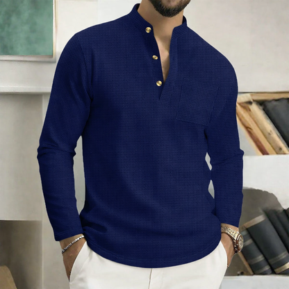 Men's Henley Shirt | Grandad Collar