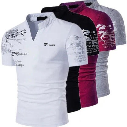 Men's Collar Polo Shirt | Notch Neck