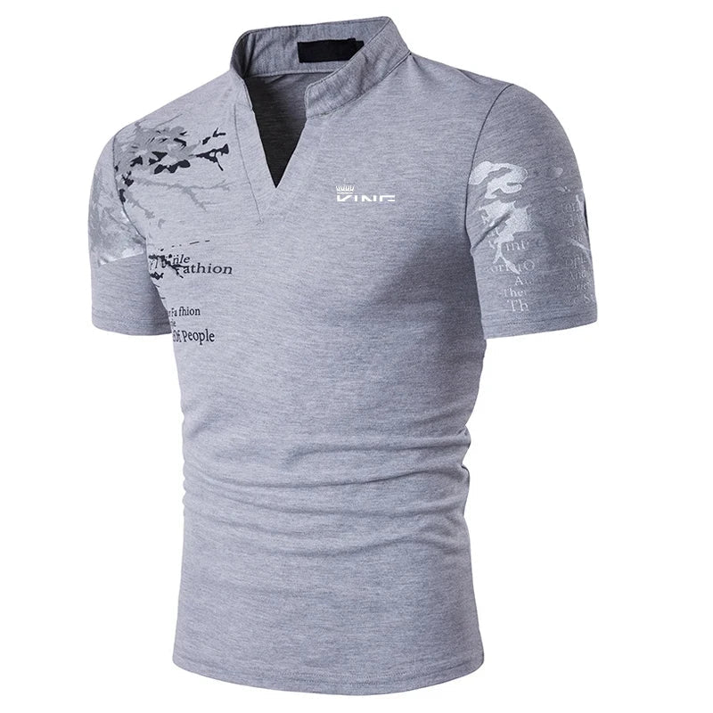 Men's Collar Polo Shirt | Notch Neck