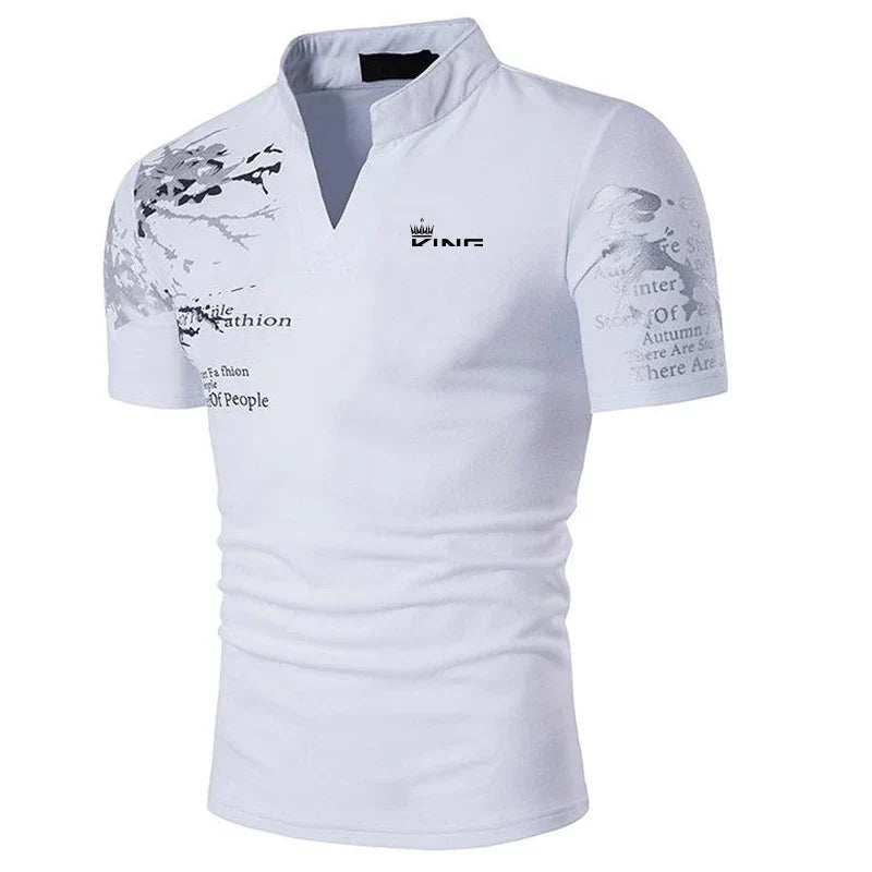 Men's Collar Polo Shirt | Notch Neck