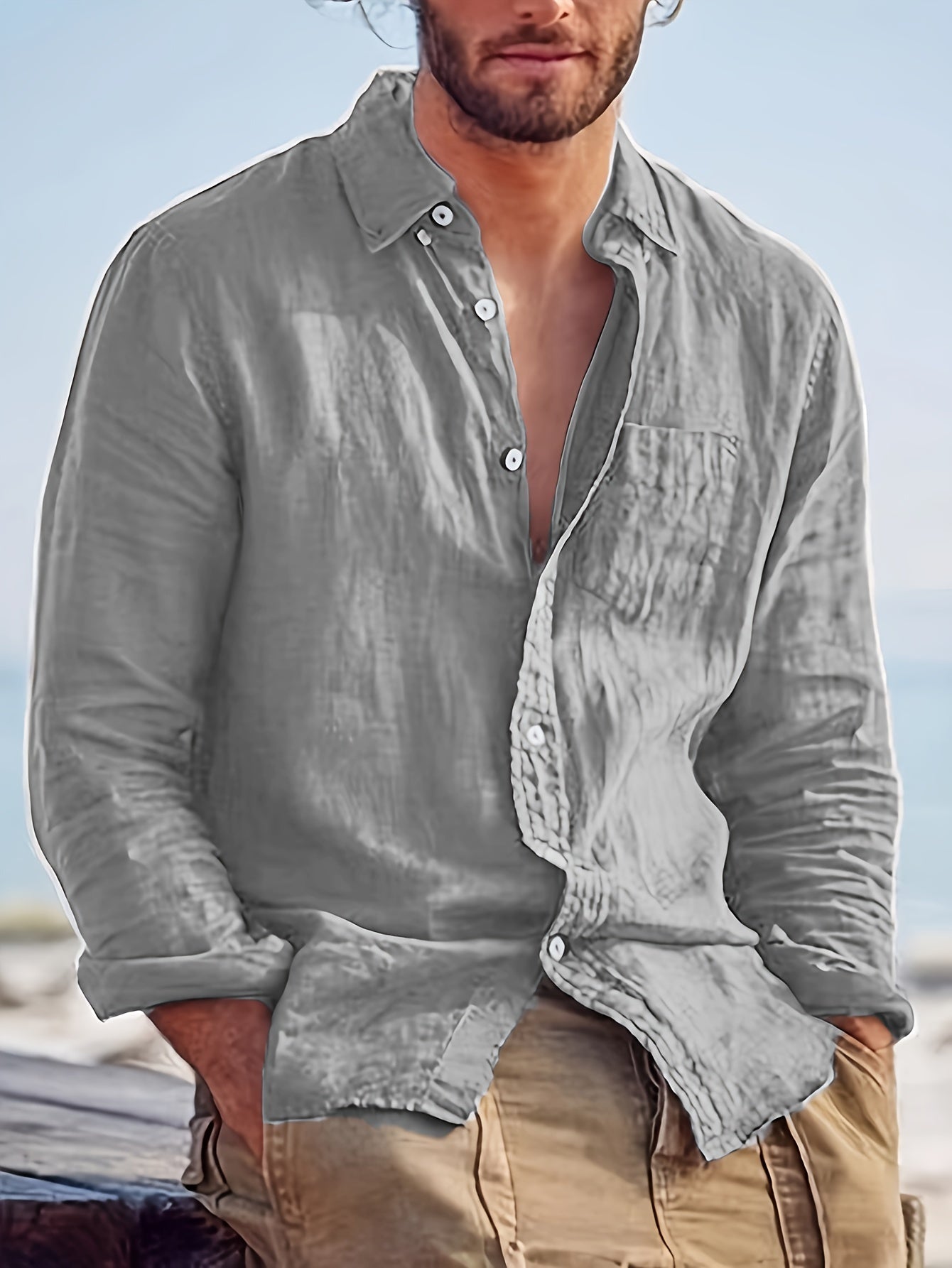 Men's Long Sleeve Shirt | Button Down