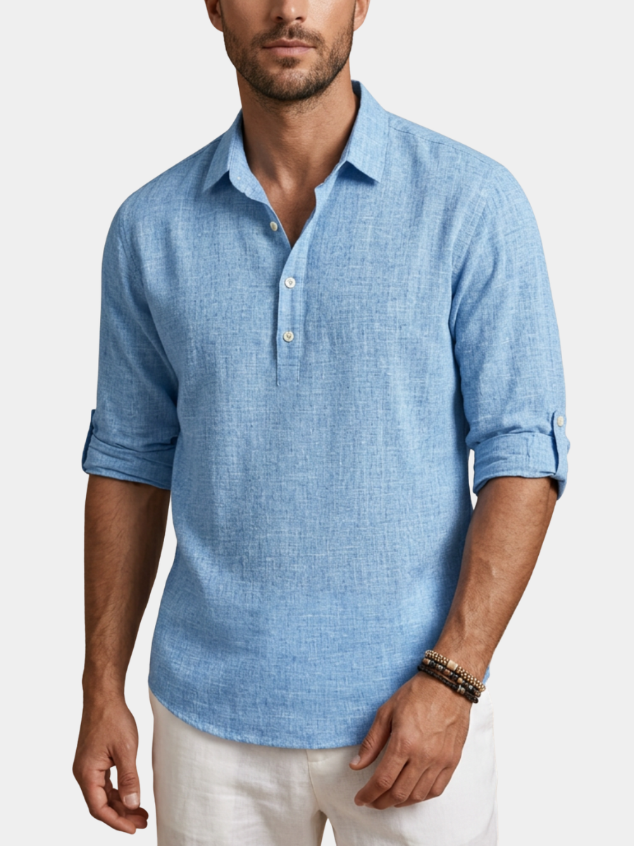 Men's Popover Shirt | Long Sleeve