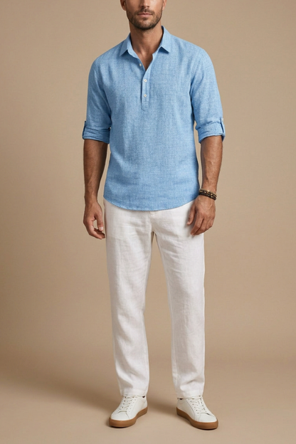 Men's Popover Shirt | Long Sleeve