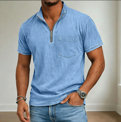 Men's Collar Polo Shirt | Quarter Zip
