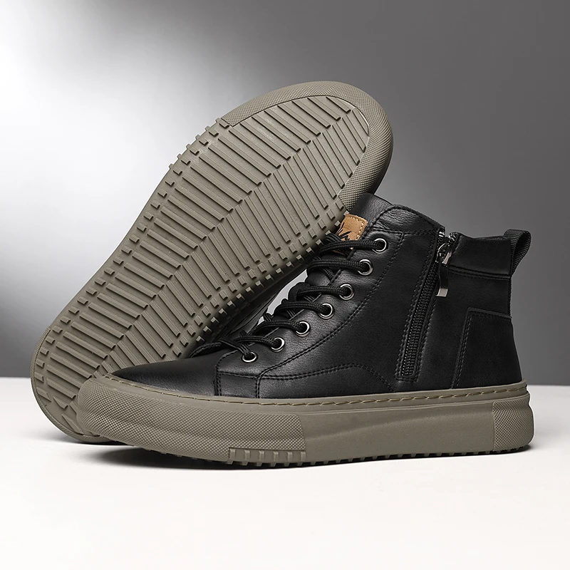 Men's High Top Lace Up Trainers | Chunky Sole