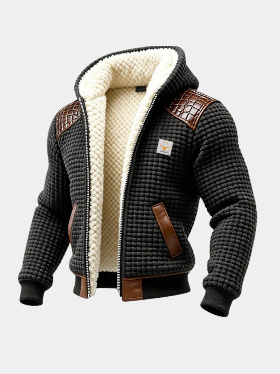 Men's Sherpa Hooded Jacket | Zip Up