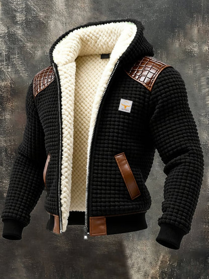 Men's Sherpa Hooded Jacket | Zip Up