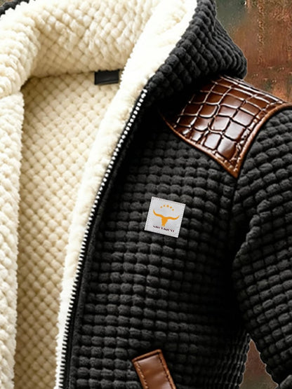 Men's Sherpa Hooded Jacket | Zip Up