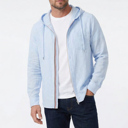 Men's Hooded Overshirt | Zip Up