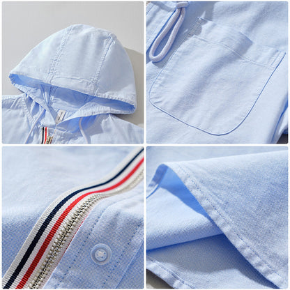 Men's Hooded Overshirt | Zip Up