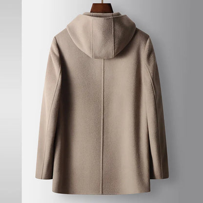 Men's Hooded Overcoat | Zip Up