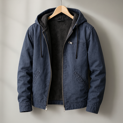 Men's Hooded Workwear Jacket | Zip Up