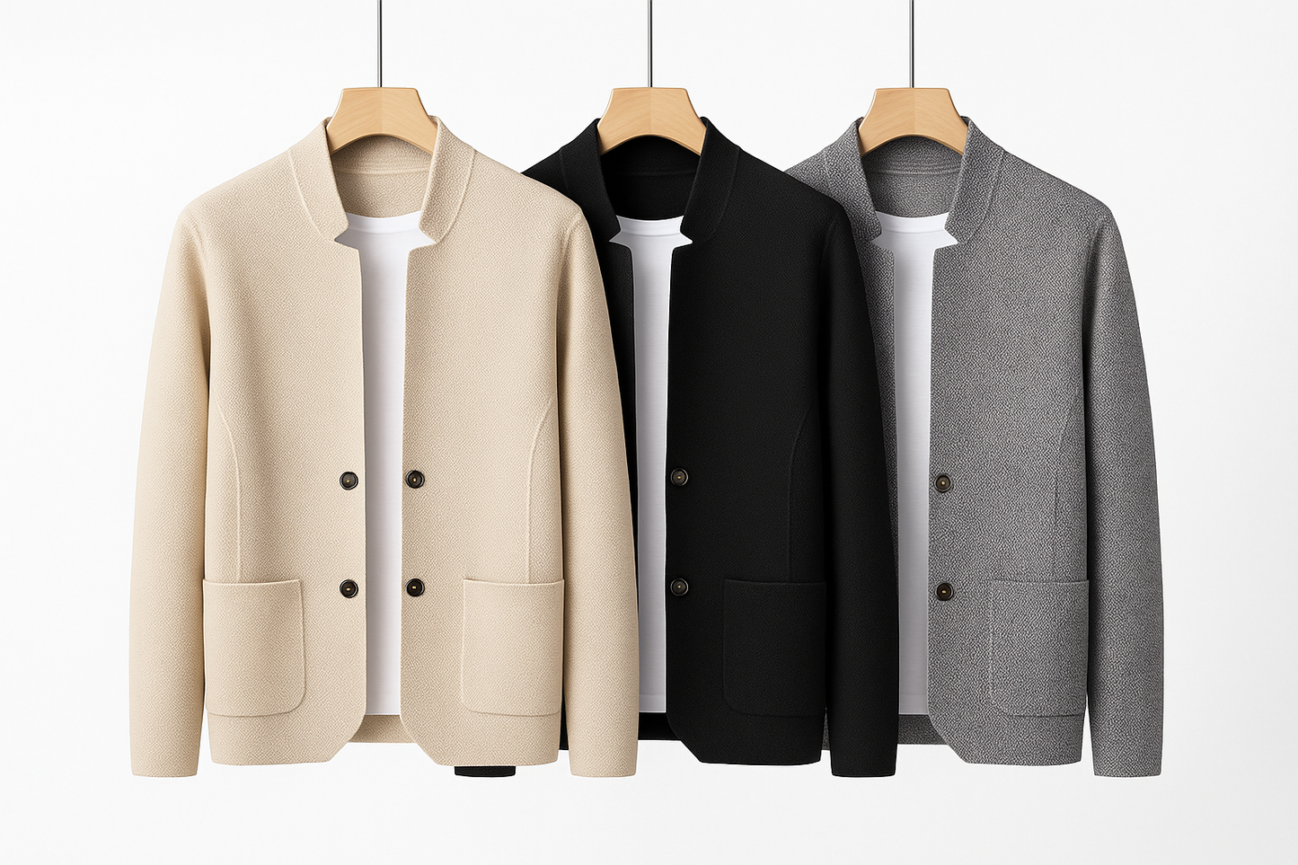 Men's Button Cardigan Jacket | Long Sleeve
