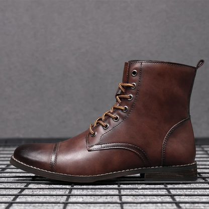Men's Cap Toe Boots | Lace Up