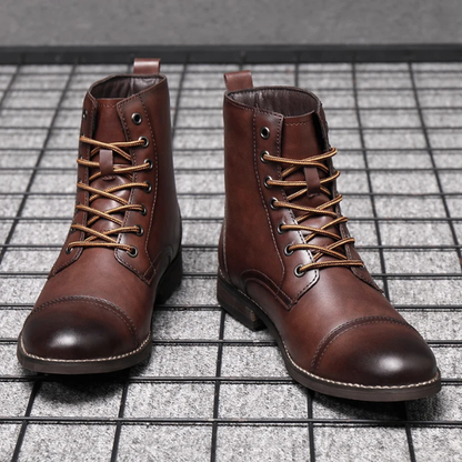 Men's Cap Toe Boots | Lace Up