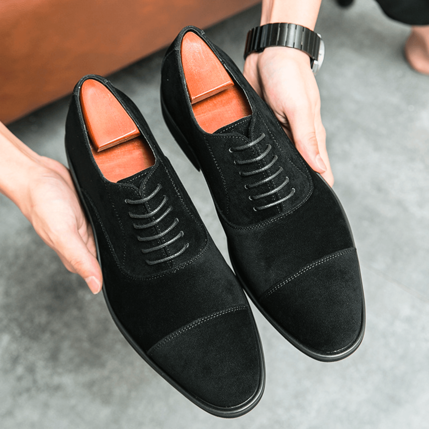 Men's Cap Toe Oxford Shoes | Lace Up