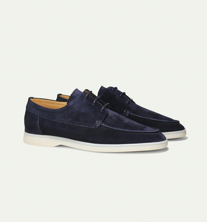 Men's Suede-Look Loafers | Lace Up